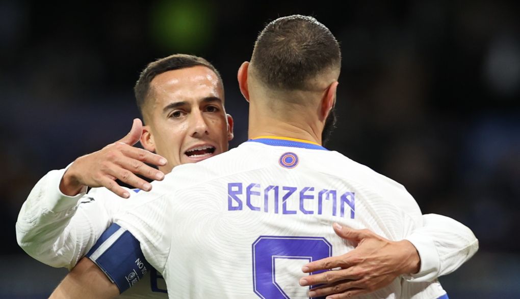 Real Madrid stars Lucas Vazquez and Karim Benzema