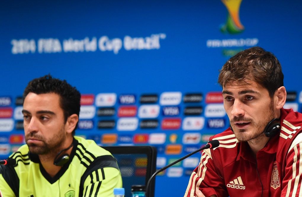 Xavi and Iker Casillas