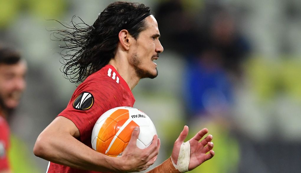 Edinson Cavani of Manchester United is being eyed by Barcelona