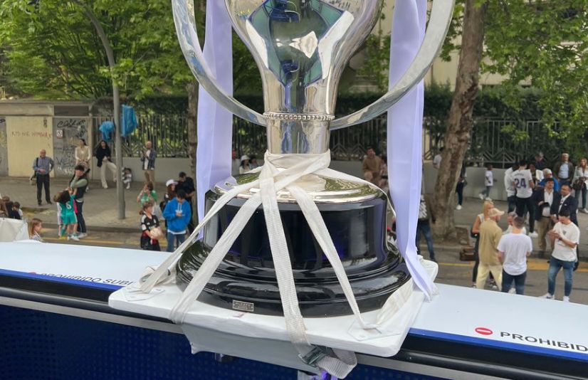 The La Liga trophy Real Madrid