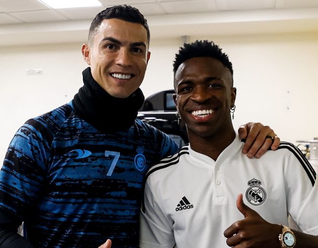 Cristiano Ronaldo and Vinicius Junior