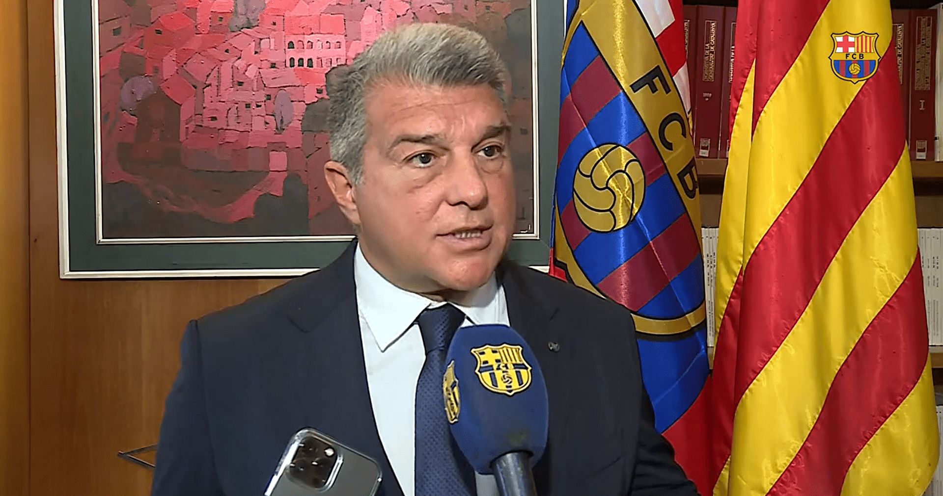 Barcelona President Joan Laporta says there are 'no sporting