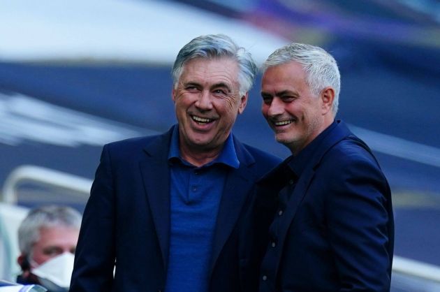 Carlo Ancelotti and Jose Mourinho