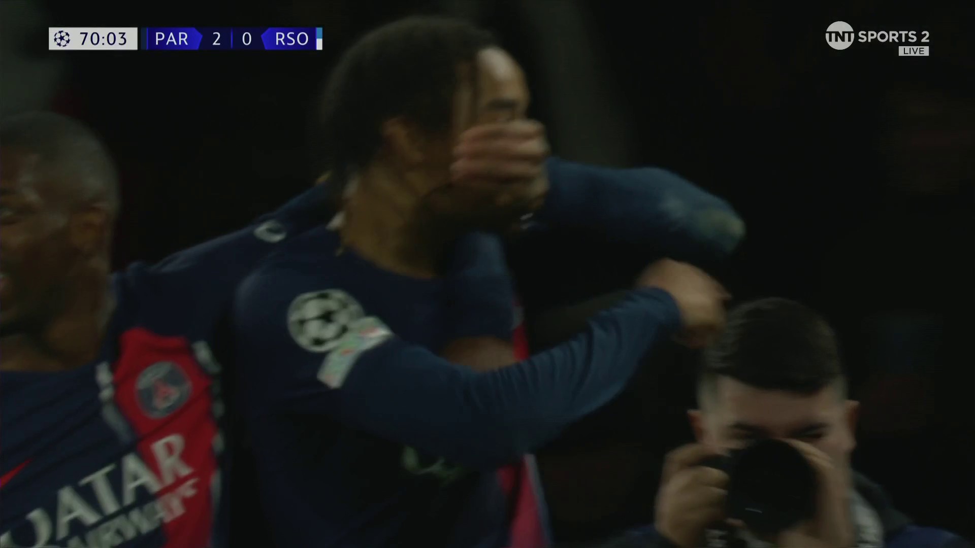 WATCH: Fine finish from Bradley Barcola sees PSG go 2-0 up over Real Sociedad