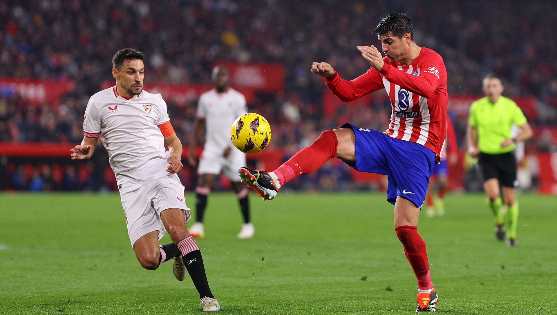 Atletico Madrid suffer Alvaro Morata injury blow in Sevilla loss