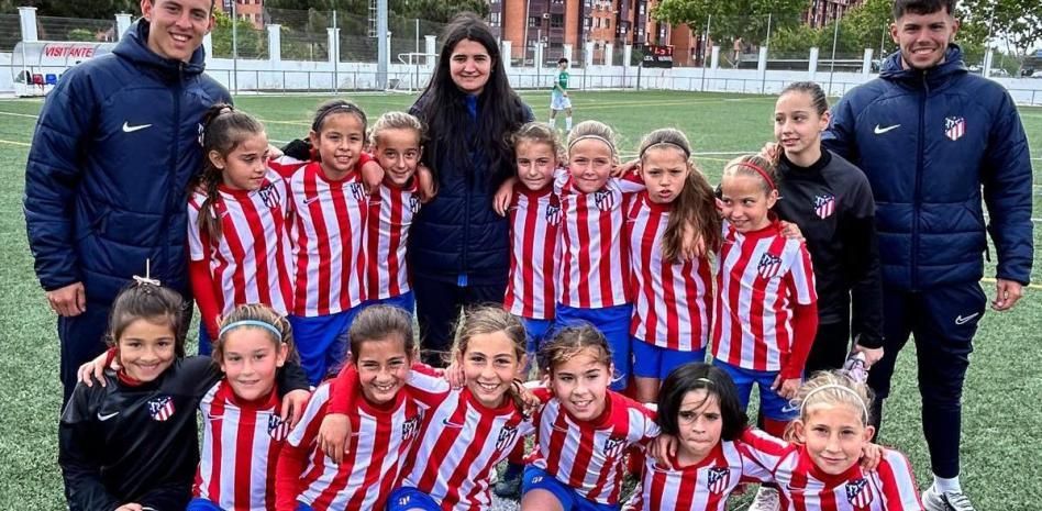 Atletico Madrid girls youth team annihilates competition on way to mixed league title