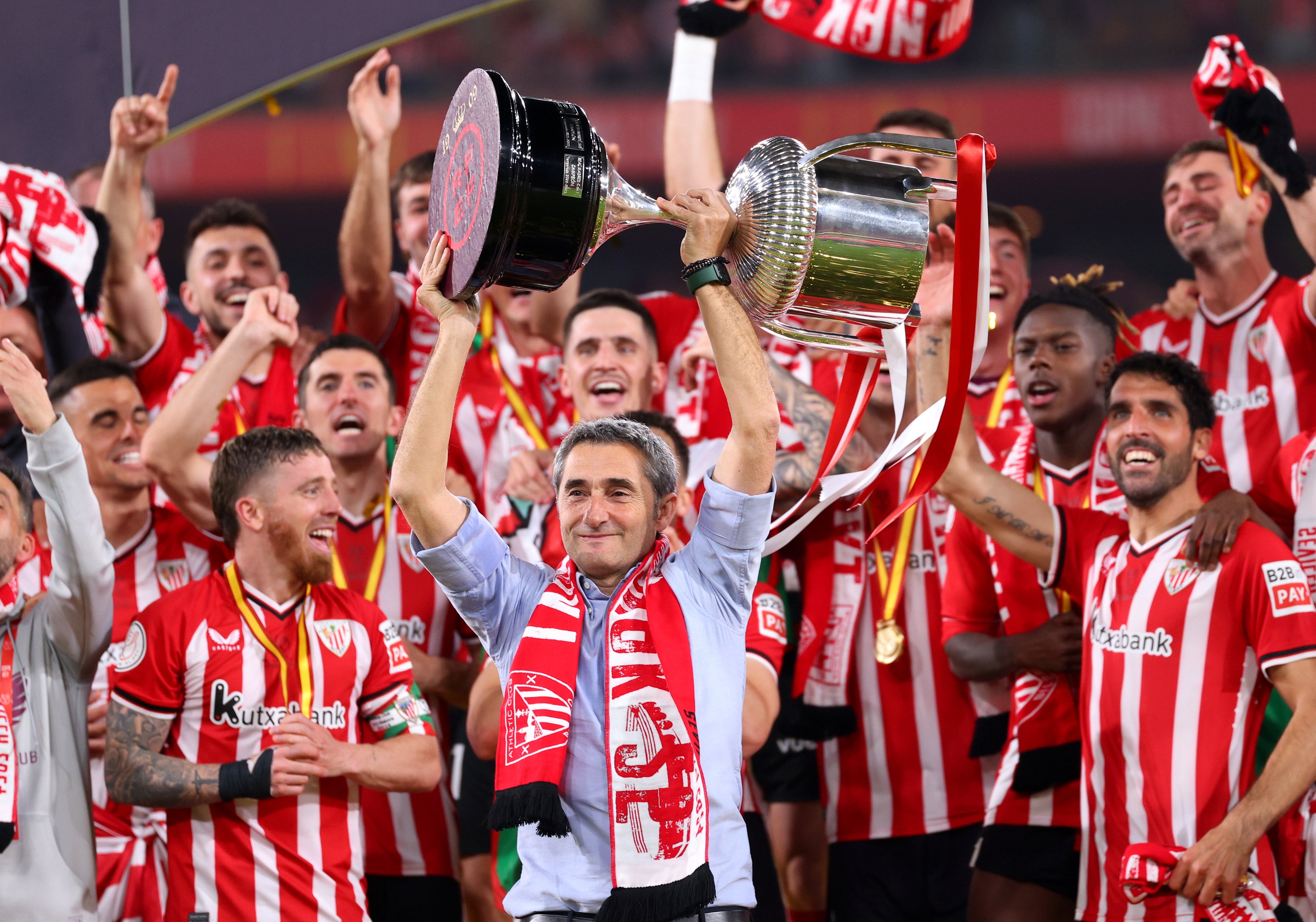 Ernesto Valverde expected to sign new contract after guiding Athletic Club to Copa del Rey glory