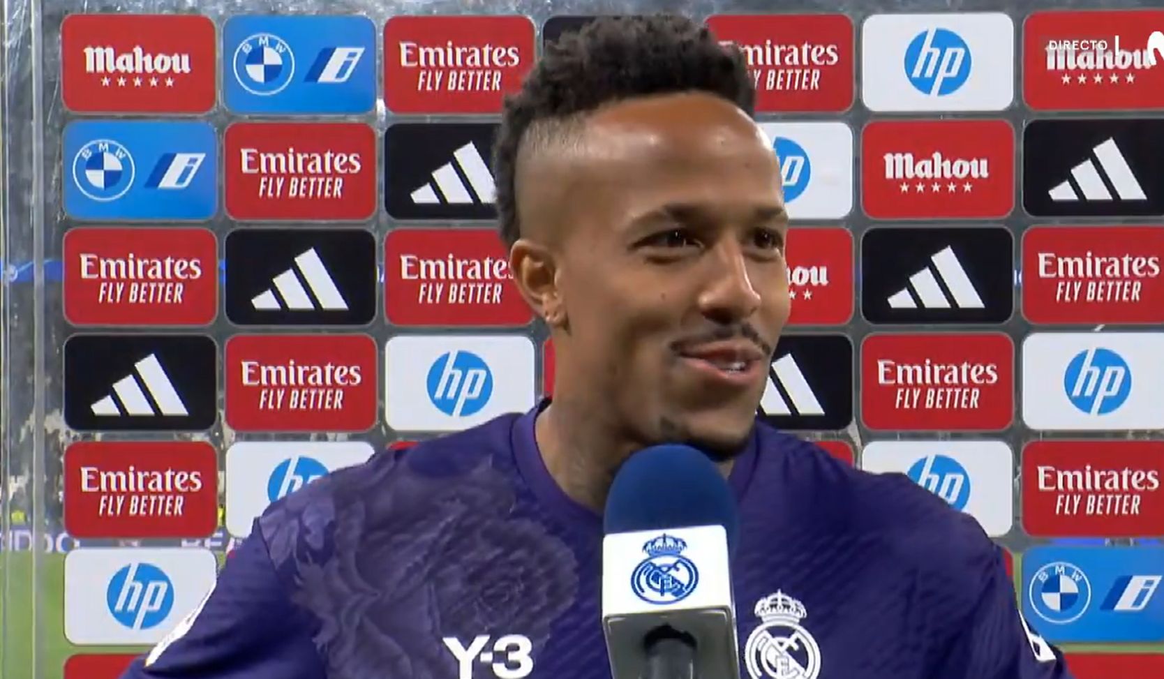 WATCH: Eder Militao’s smile as he reacts to Real Madrid return from ACL injury