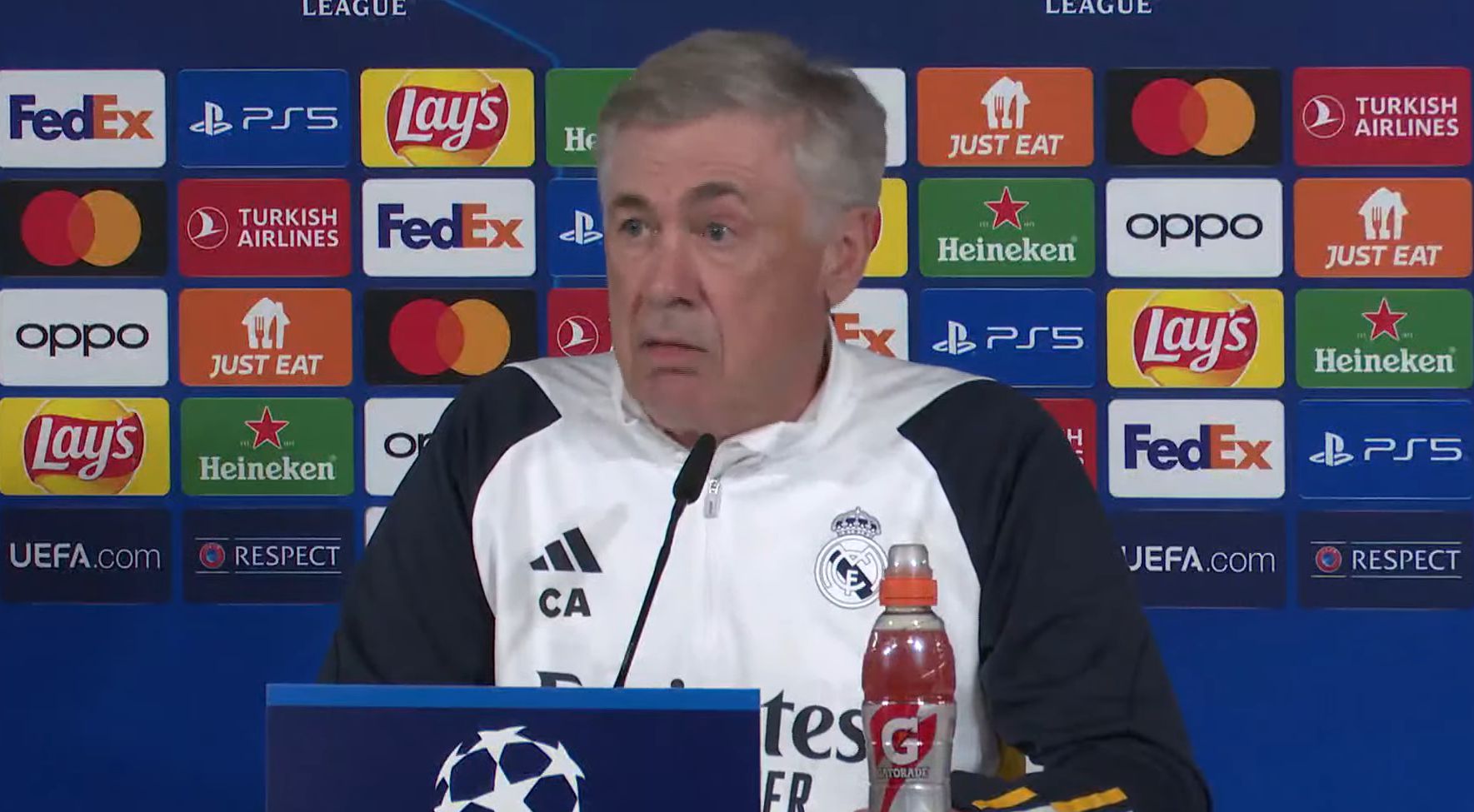 Real Madrid manager Carlo Ancelotti: ‘I don’t want a team with just one identity’