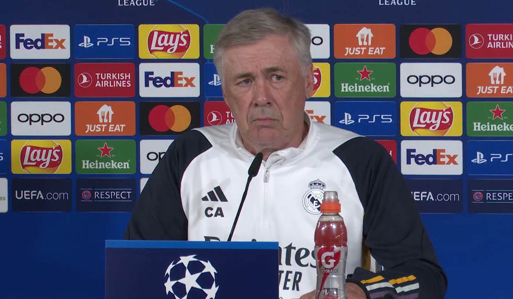 Real Madrid manager Carlo Ancelotti confirms Thibaut Courtois will be left out of Bayern Munich clash