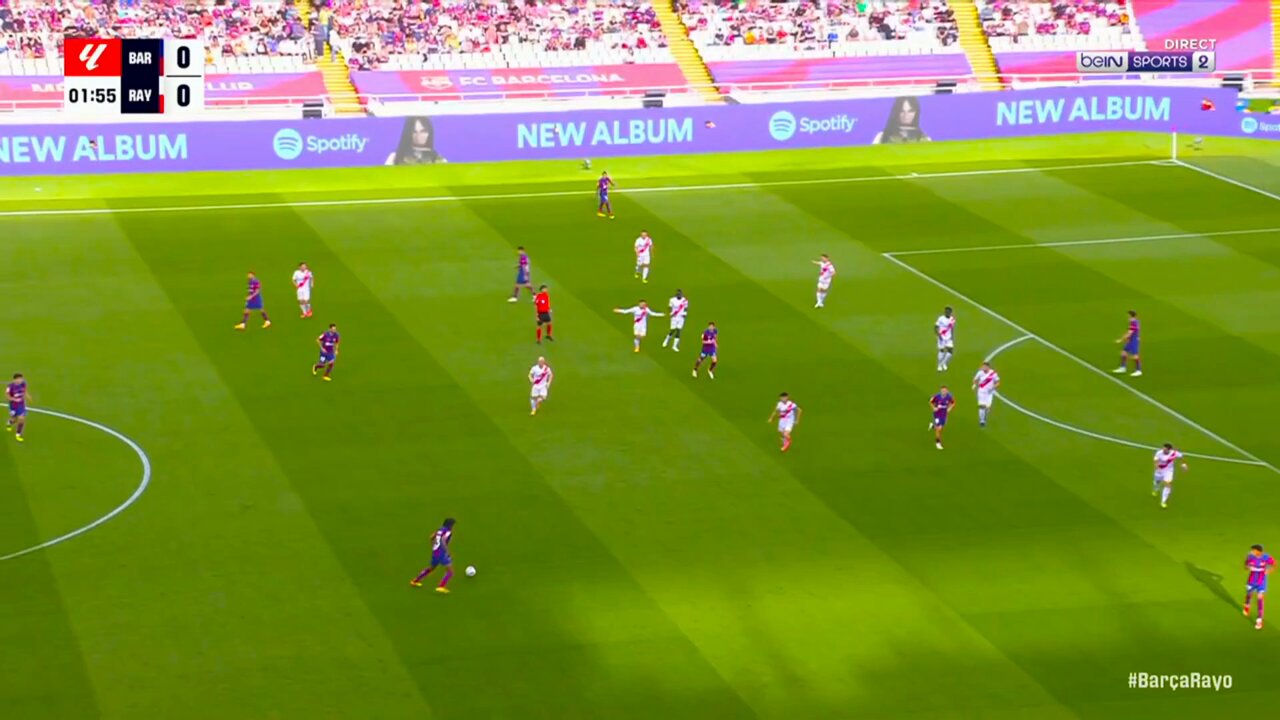 WATCH: Robert Lewandowski fires Barcelona into early lead against Rayo Vallecano