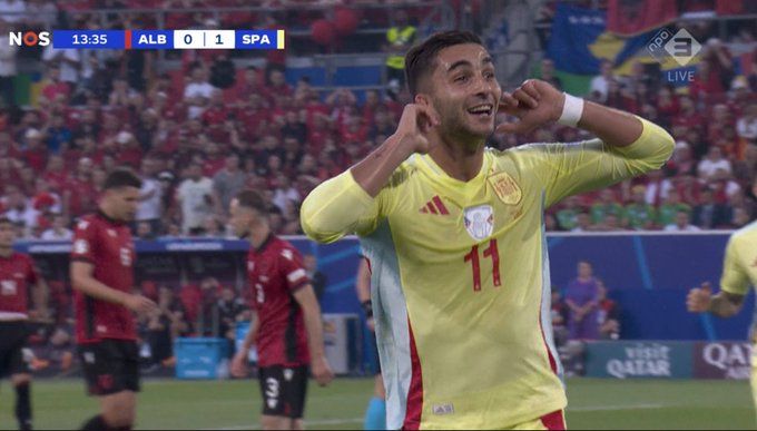 WATCH: Spain take the lead against Albania with lovely flowing move