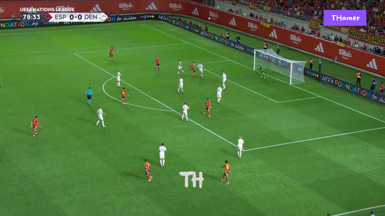 WATCH: Spain finally break through against Denmark as Martin Zubimendi nets first La Roja goal