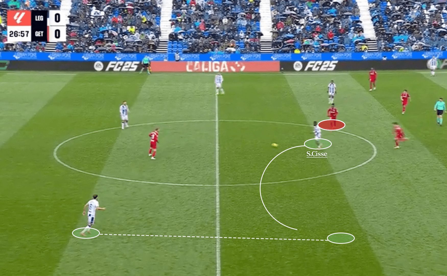 Cisse acts as an outlet.