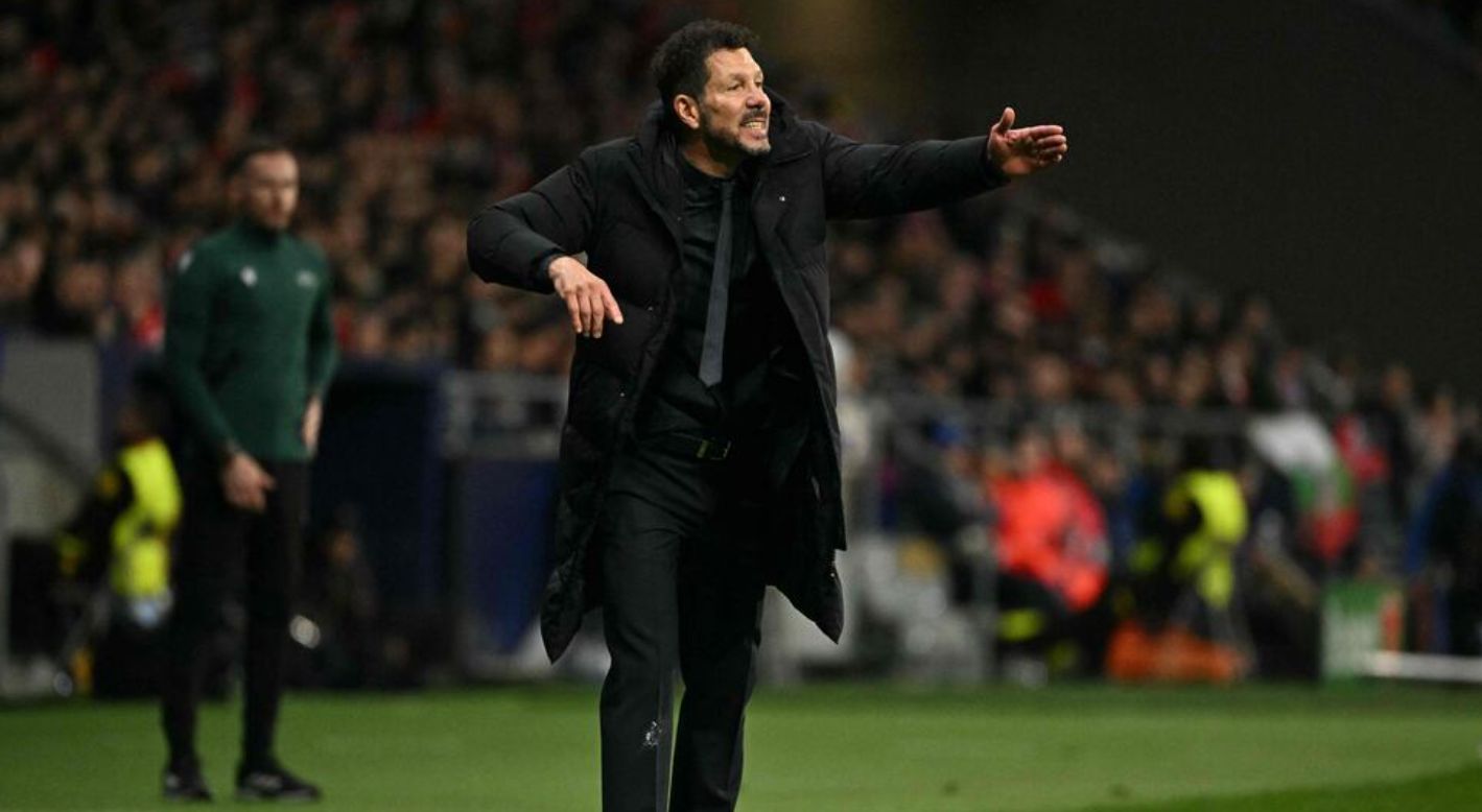 Simeone directs matters in the derby.