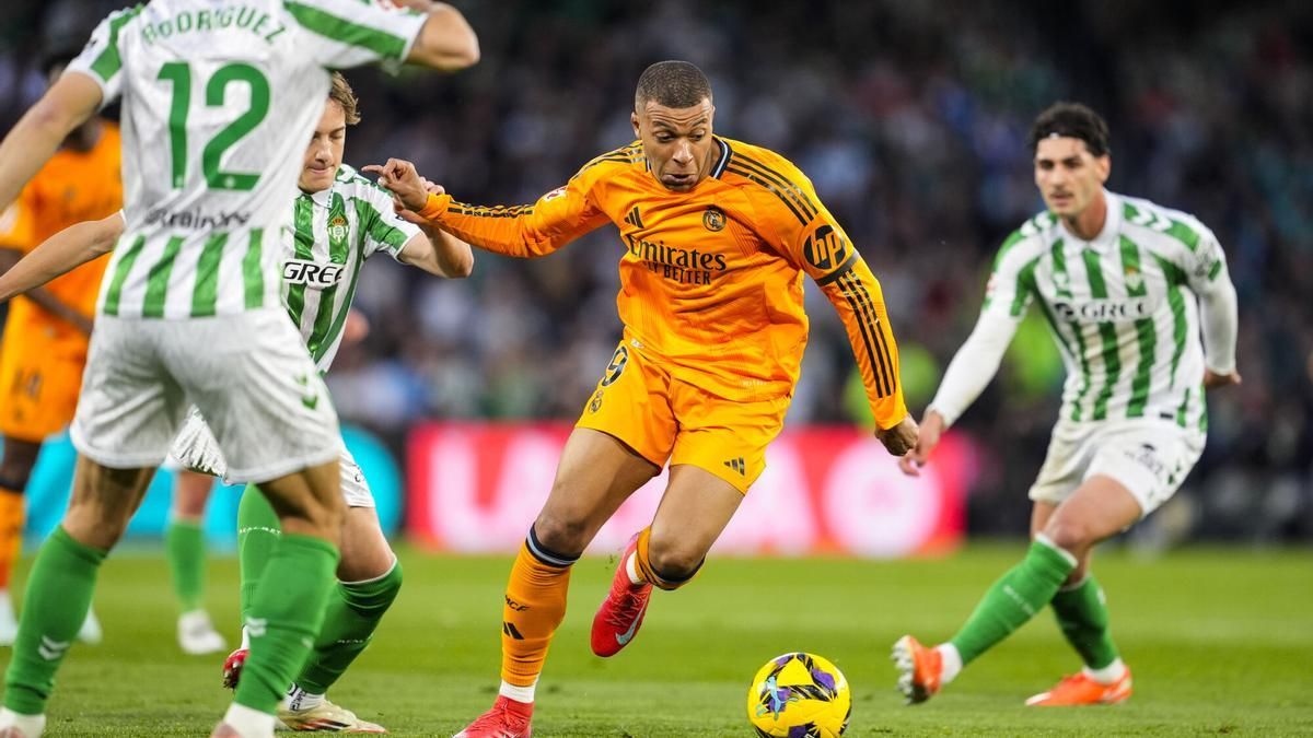 Mbappe in action against Real Betis.