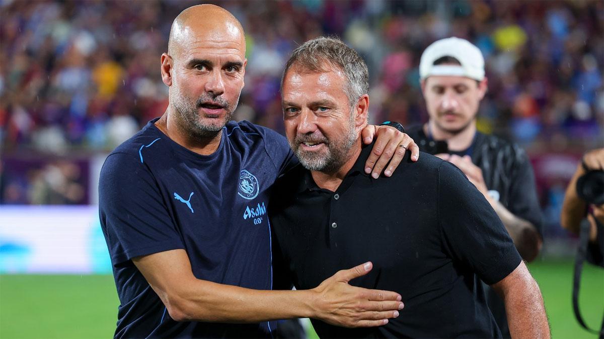 Pep Guardiola heaps praise on Barcelona manager Hansi Flick