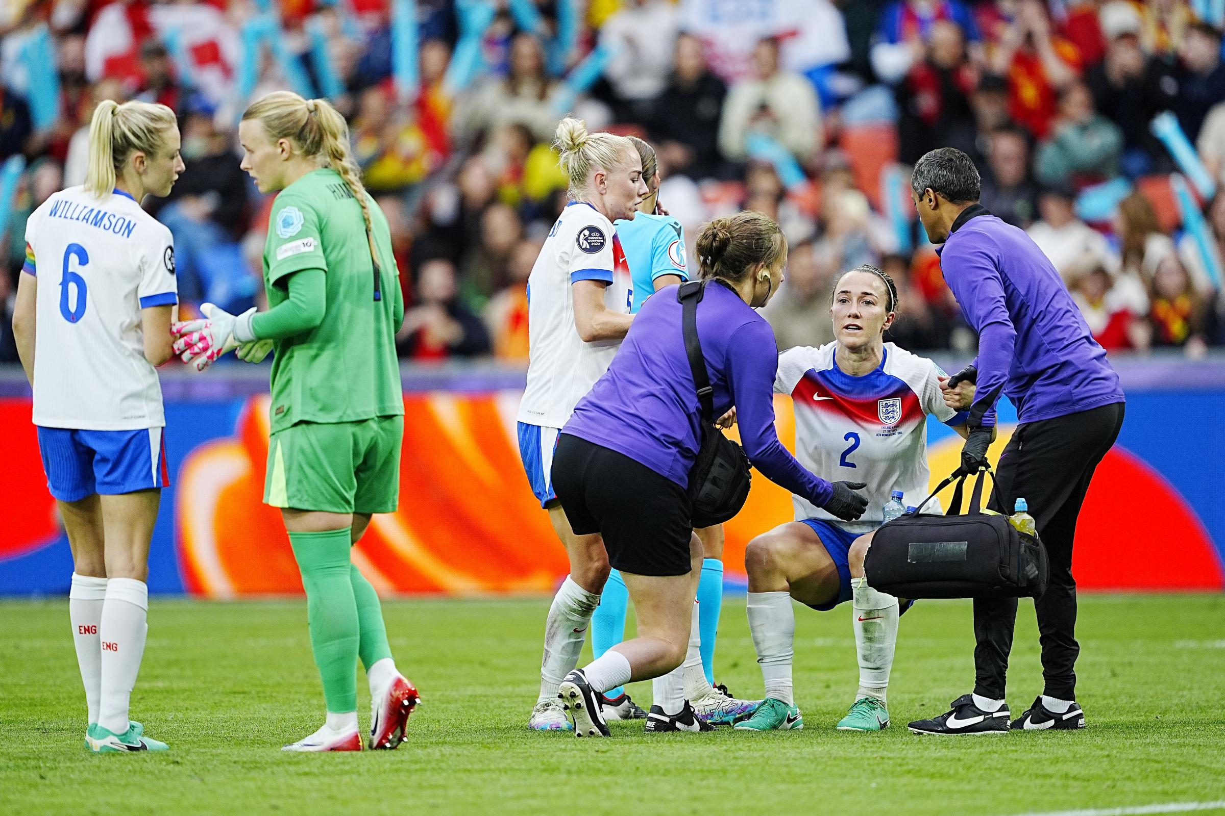 Bronze battled through two injuries in the final.