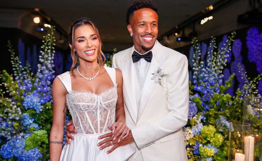 Militao and Castro, the happy couple.