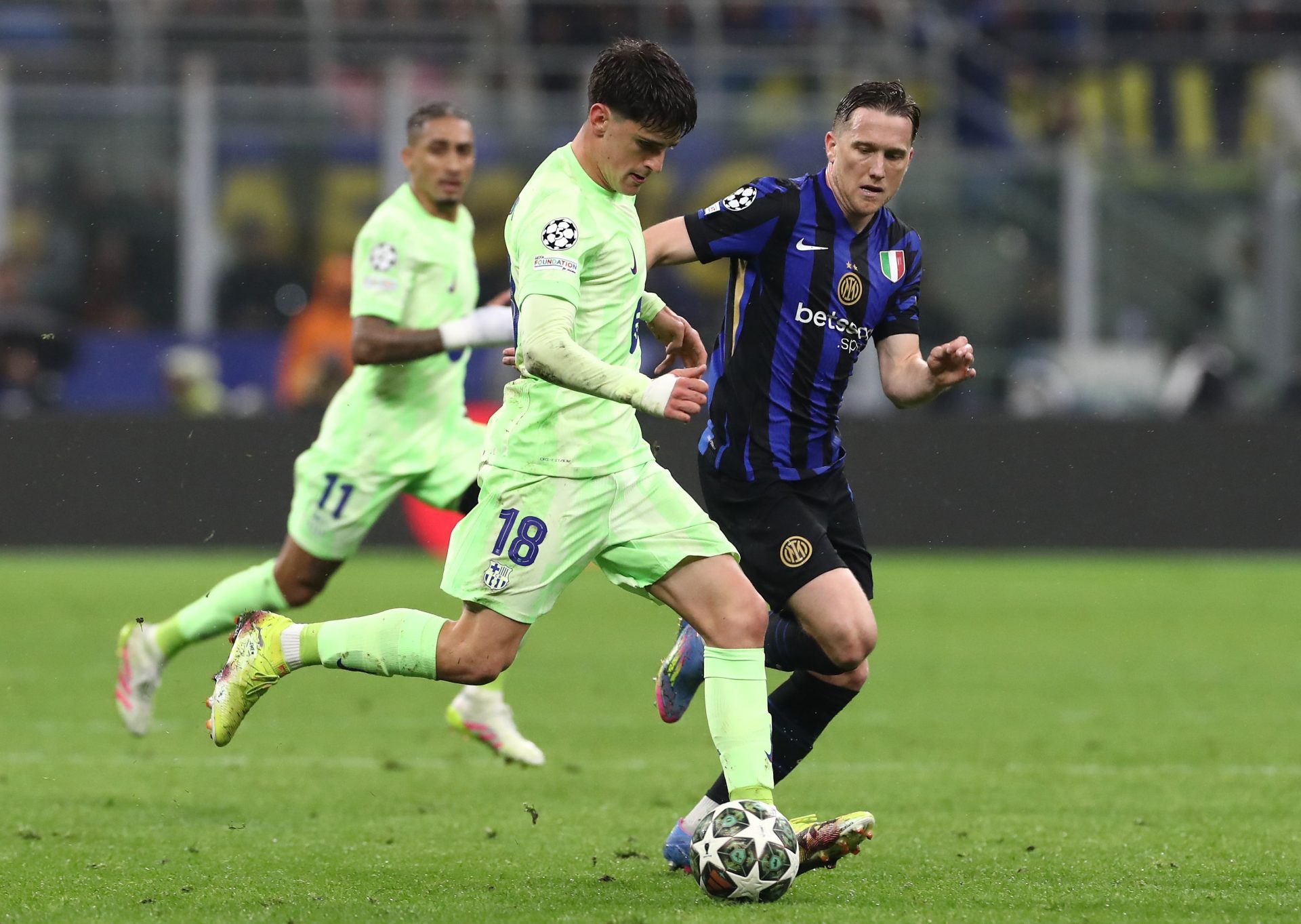 Pau Victor in action against Inter