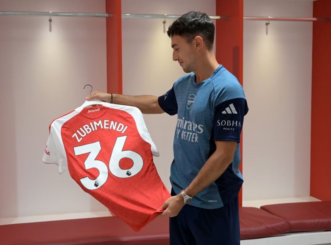 Zubimendi will wear the number 36 shirt.