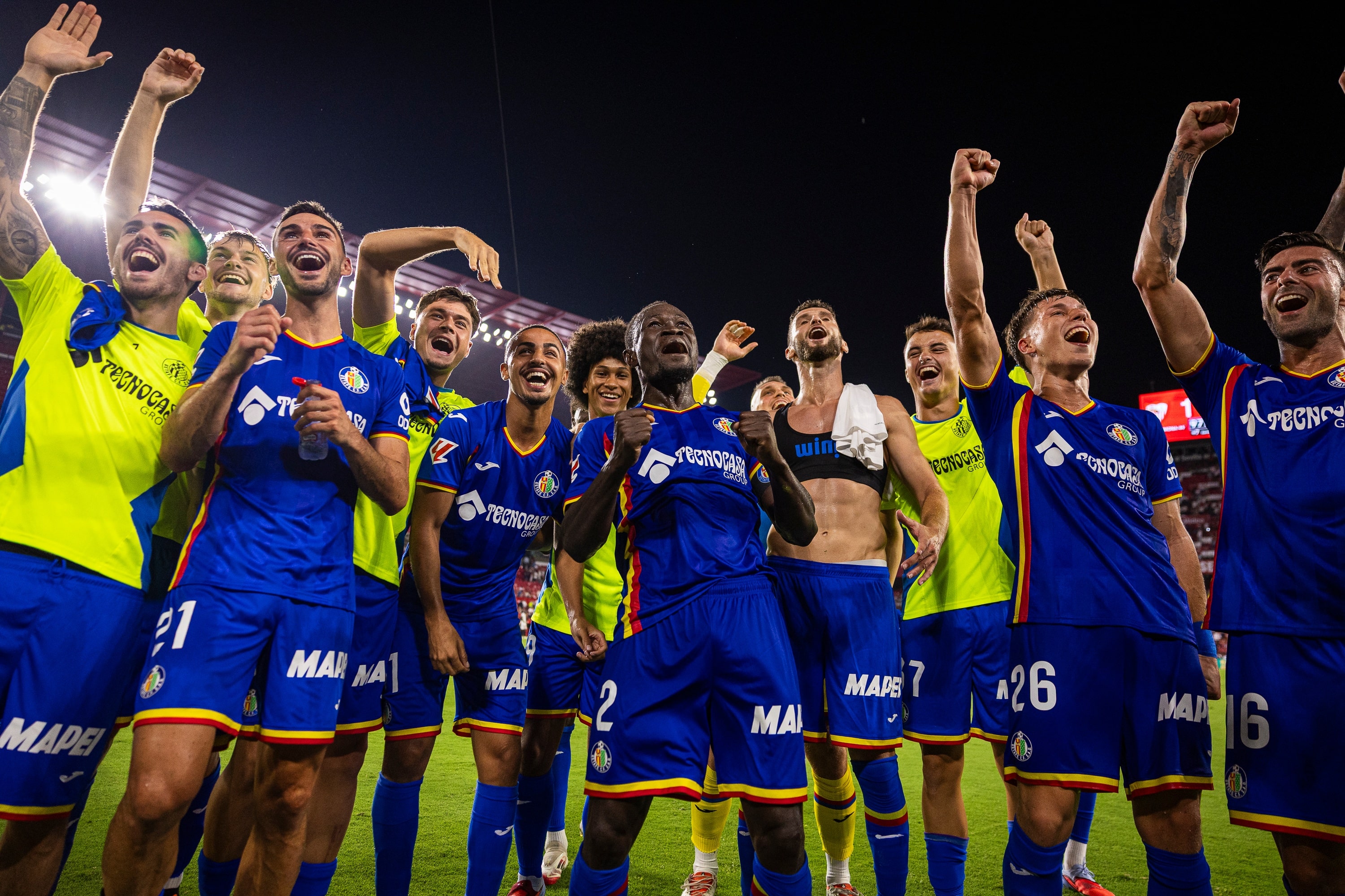 Getafe celebra la sua seconda vittoria.