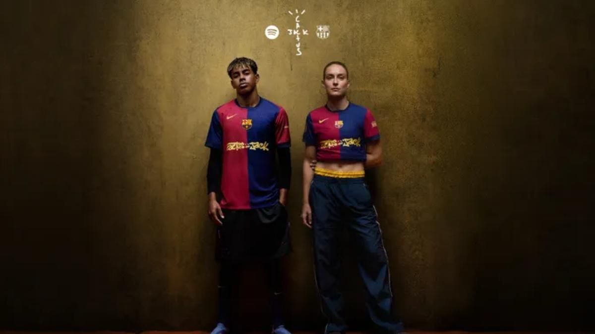 Barcellona sponsorizzato da Travis Scott.