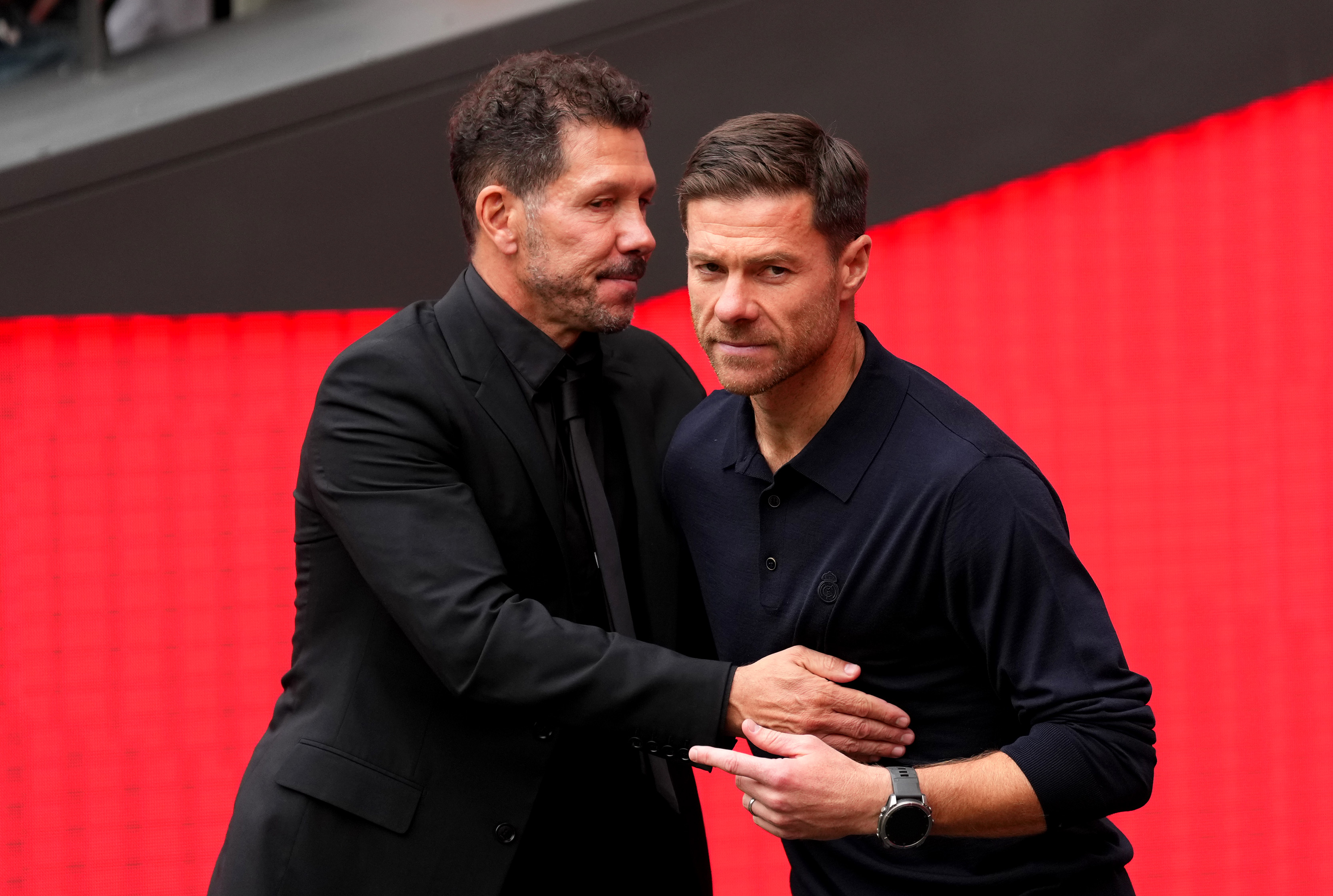 Simeone gets the best of Alonso at their first Derby Derby meeting.