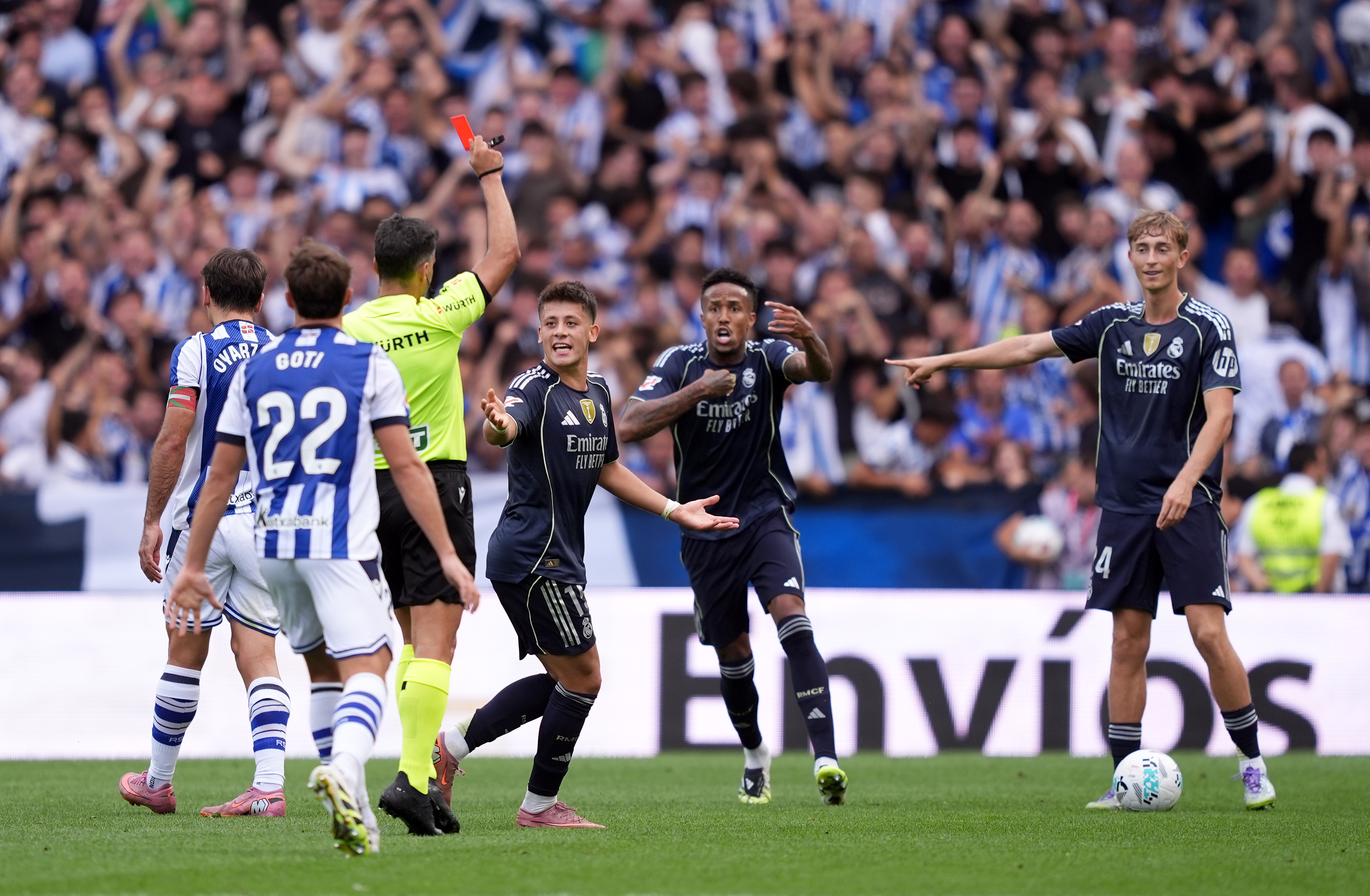 Referees Committee admit error in Real Madrid red card but suspension handed out