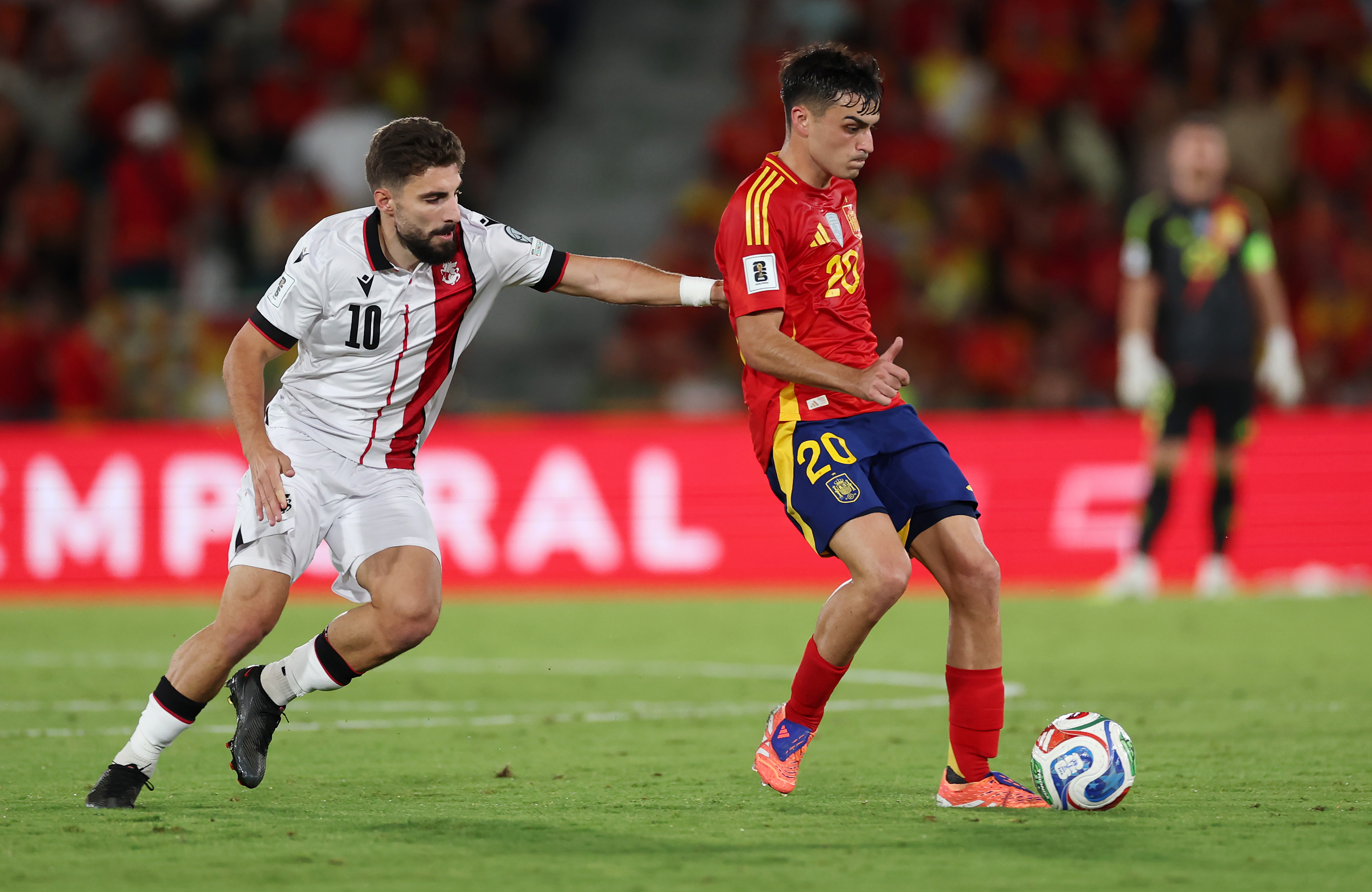 Spain see off Georgia to continue 100% record in World Cup qualifying