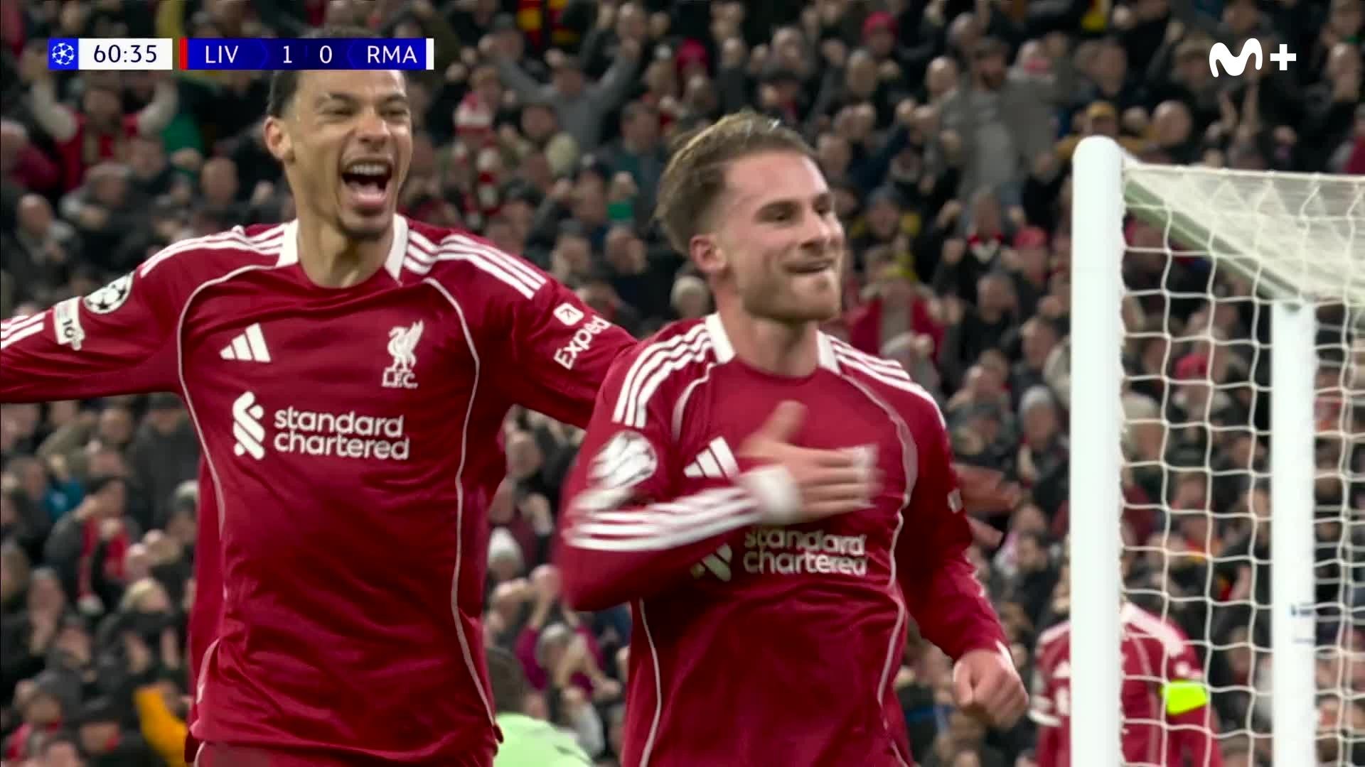 Liverpool take lead against Real Madrid with bullet header