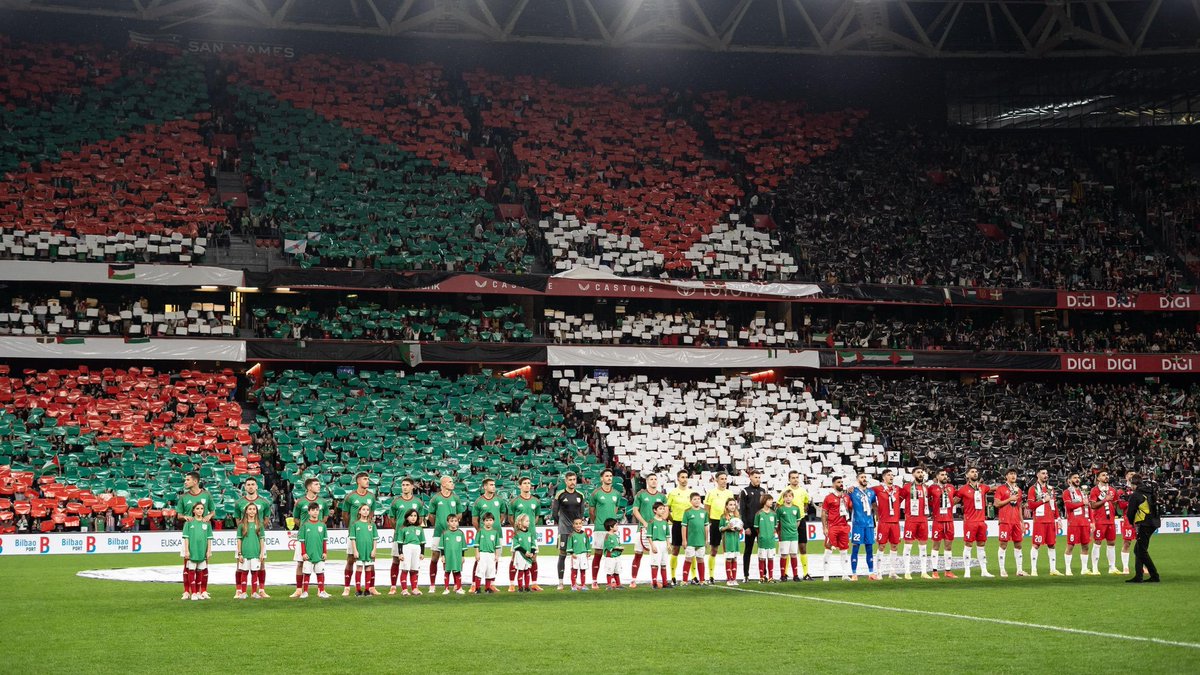Palestine take on the Basque Country at San Mames.