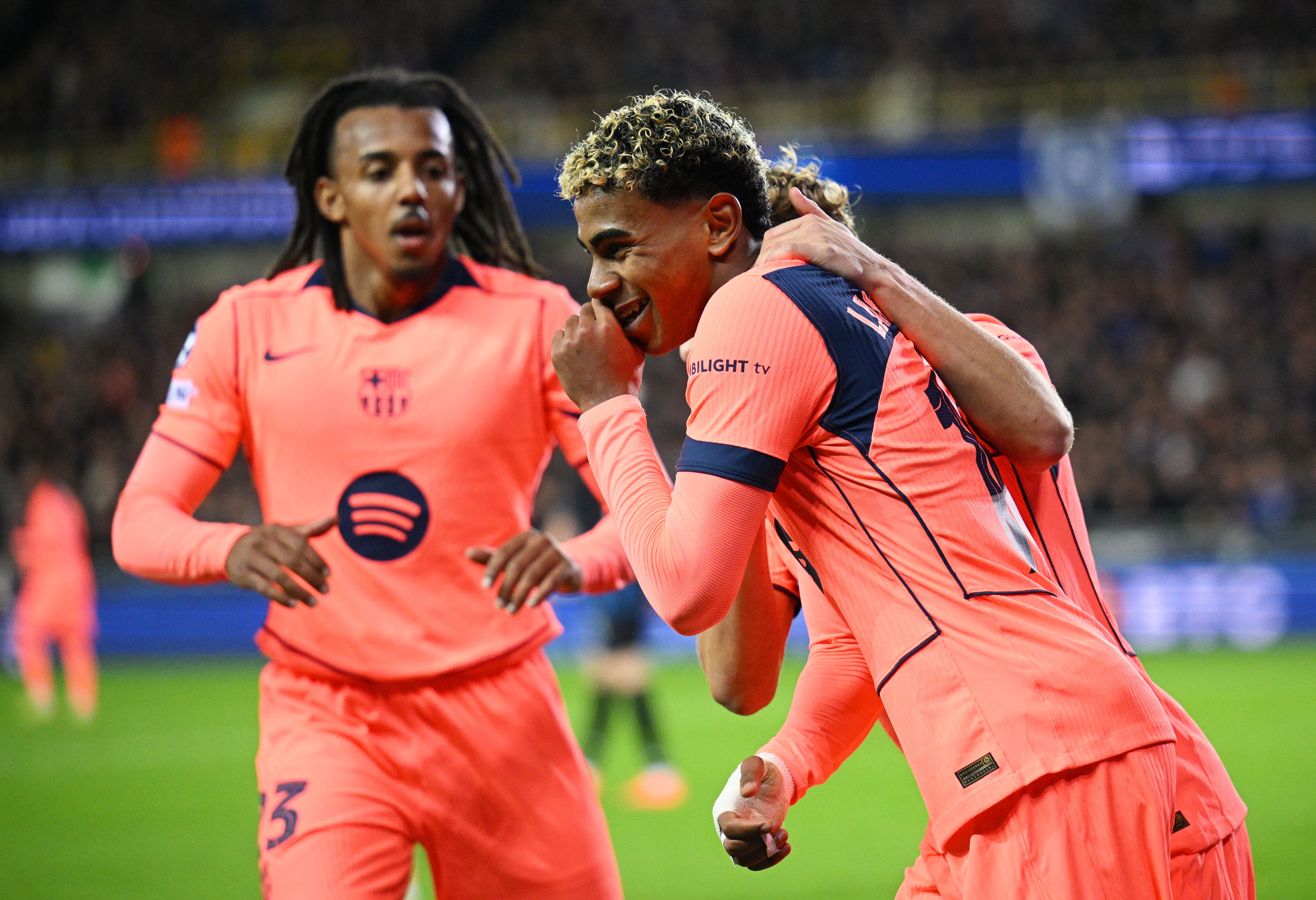 Barcelona player ratings against Club Brugge: Lamine Yamal back in form but defenders struggle