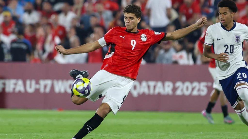 Abdulkarim em ação pela seleção sub-17 do Egito.