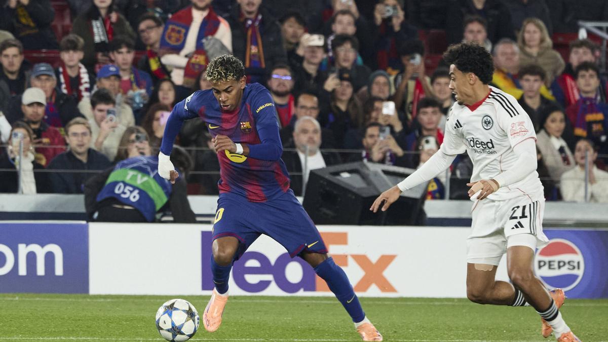 Lamine Yamal estaba frustrado por salir.