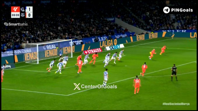 WATCH: Barcelona equalise before Real Sociedad immediately go back ahead