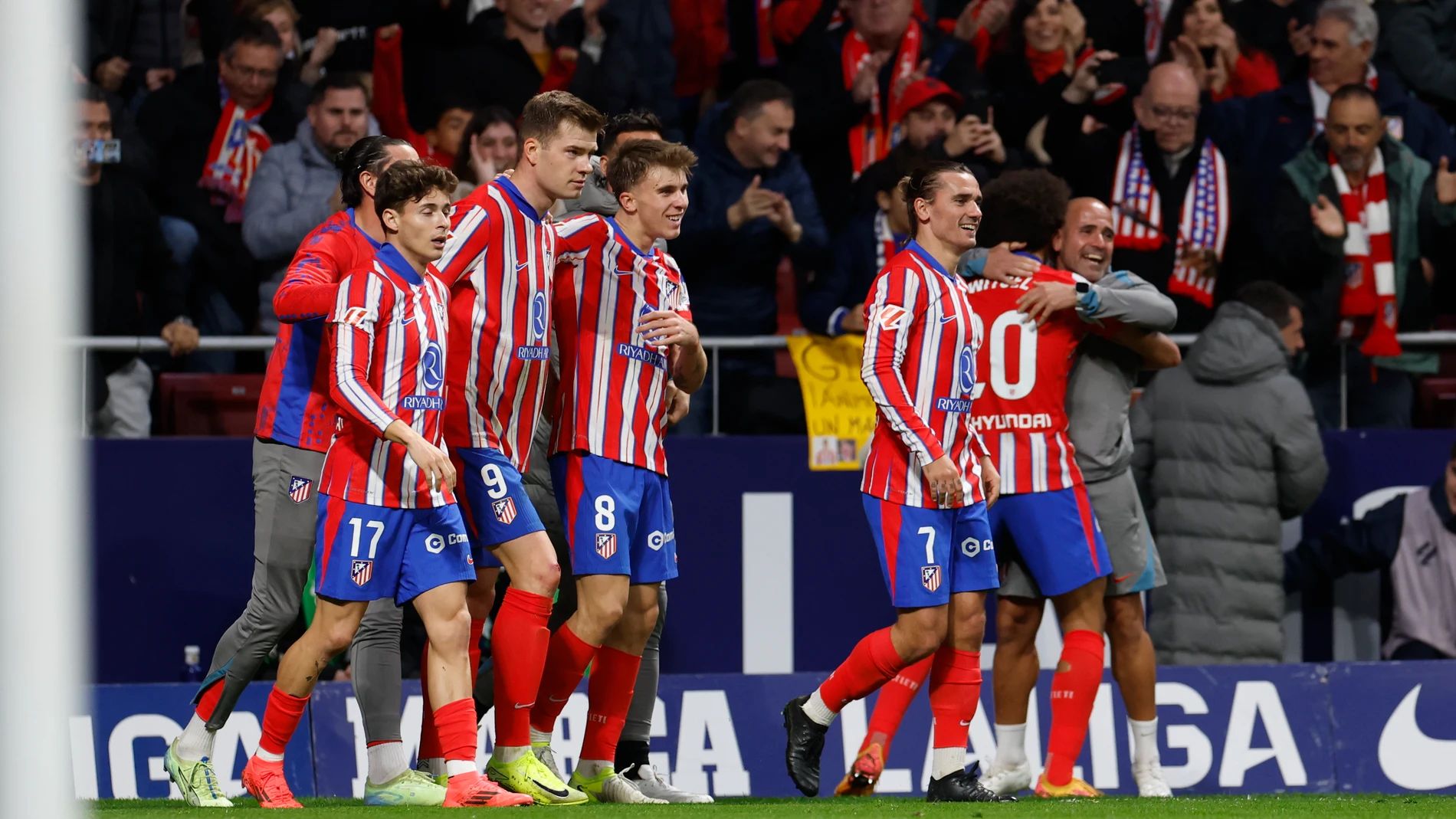 Sorloth celebrates his winner.