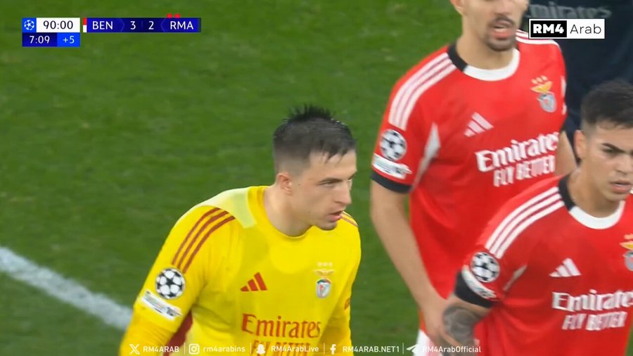 WATCH: Benfica goalkeeper scores as Real Madrid fall to defeat in Champions League clash