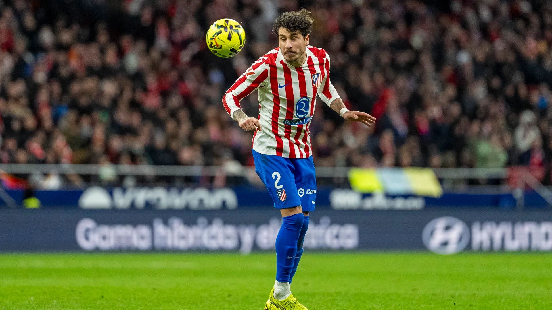 Gimenez in action for Atletico Madrid.