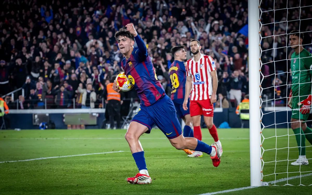 Bernal celebrates his first goal against Atletico.