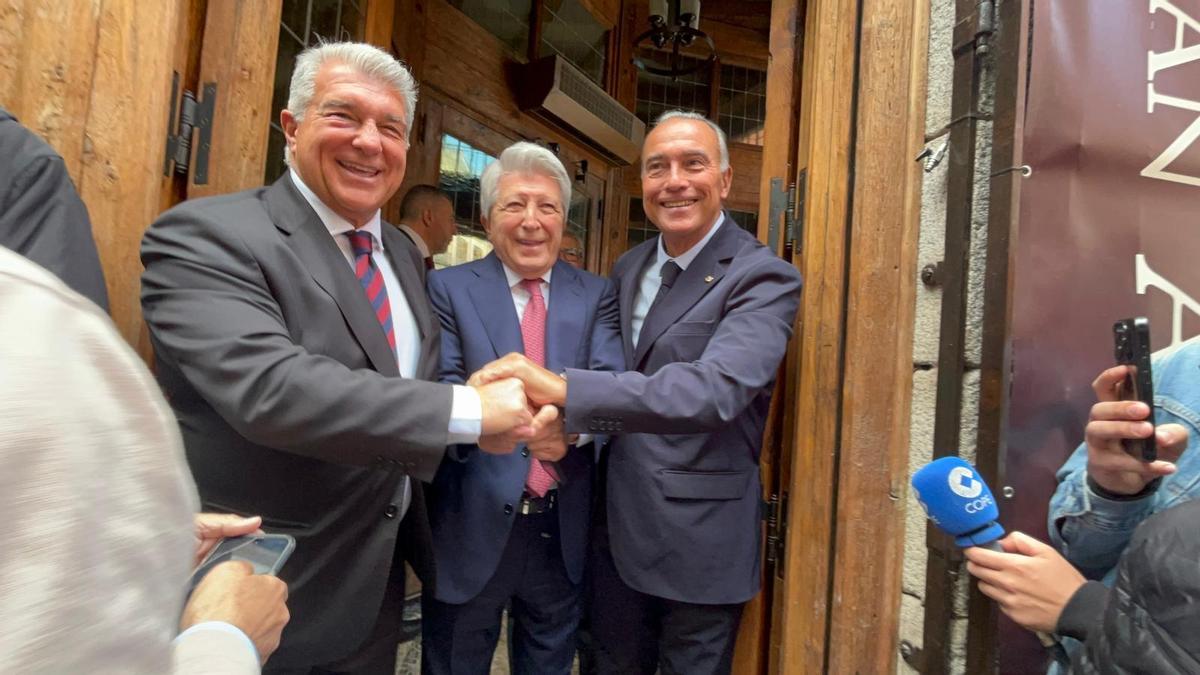 Barcelona legal department studying UEFA ruling, as Atletico Madrid president calls grass complaint ‘nonsense’