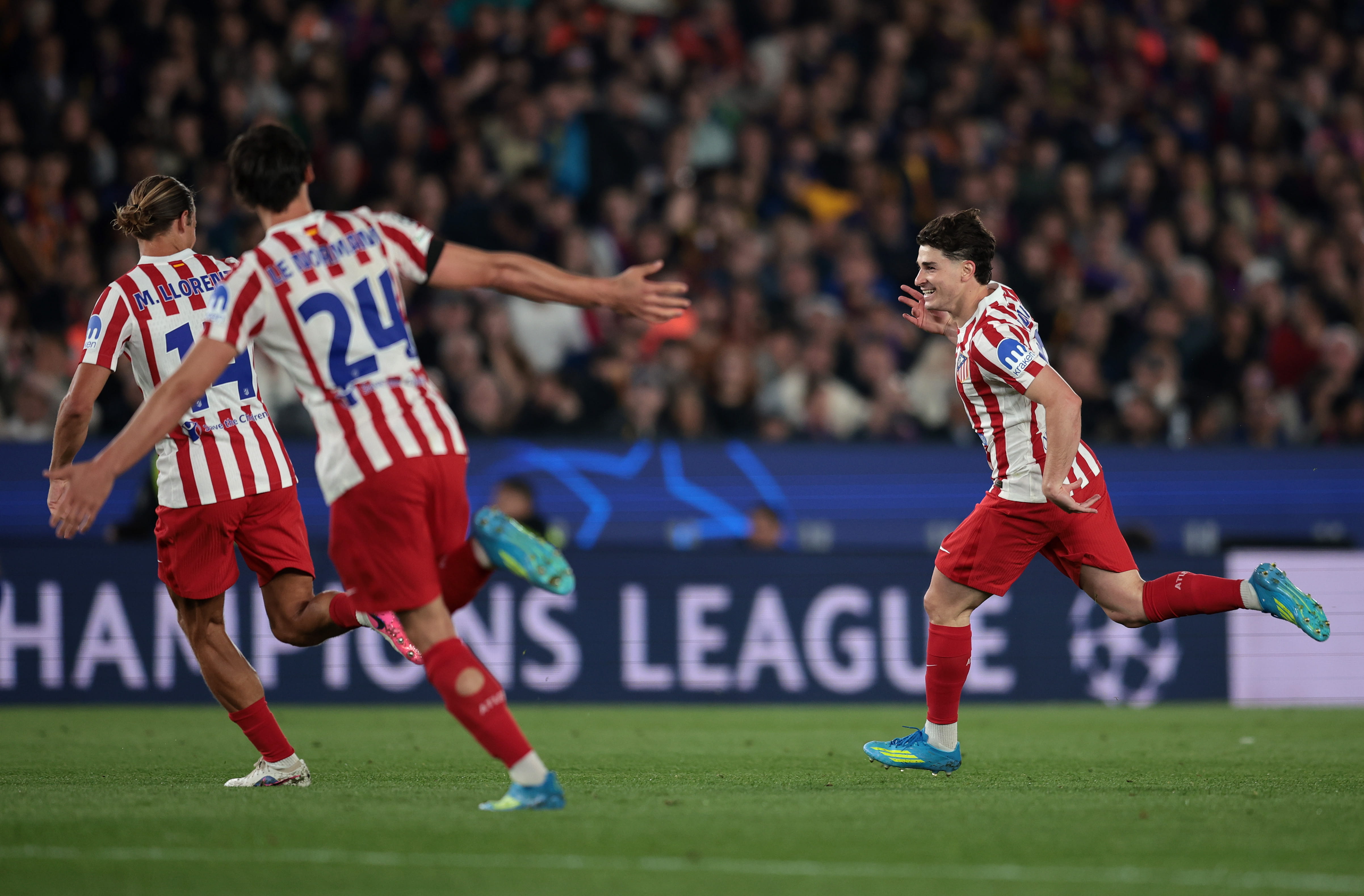 Familiar Champions League woes for 10-man Barcelona as Atletico Madrid win in Catalonia