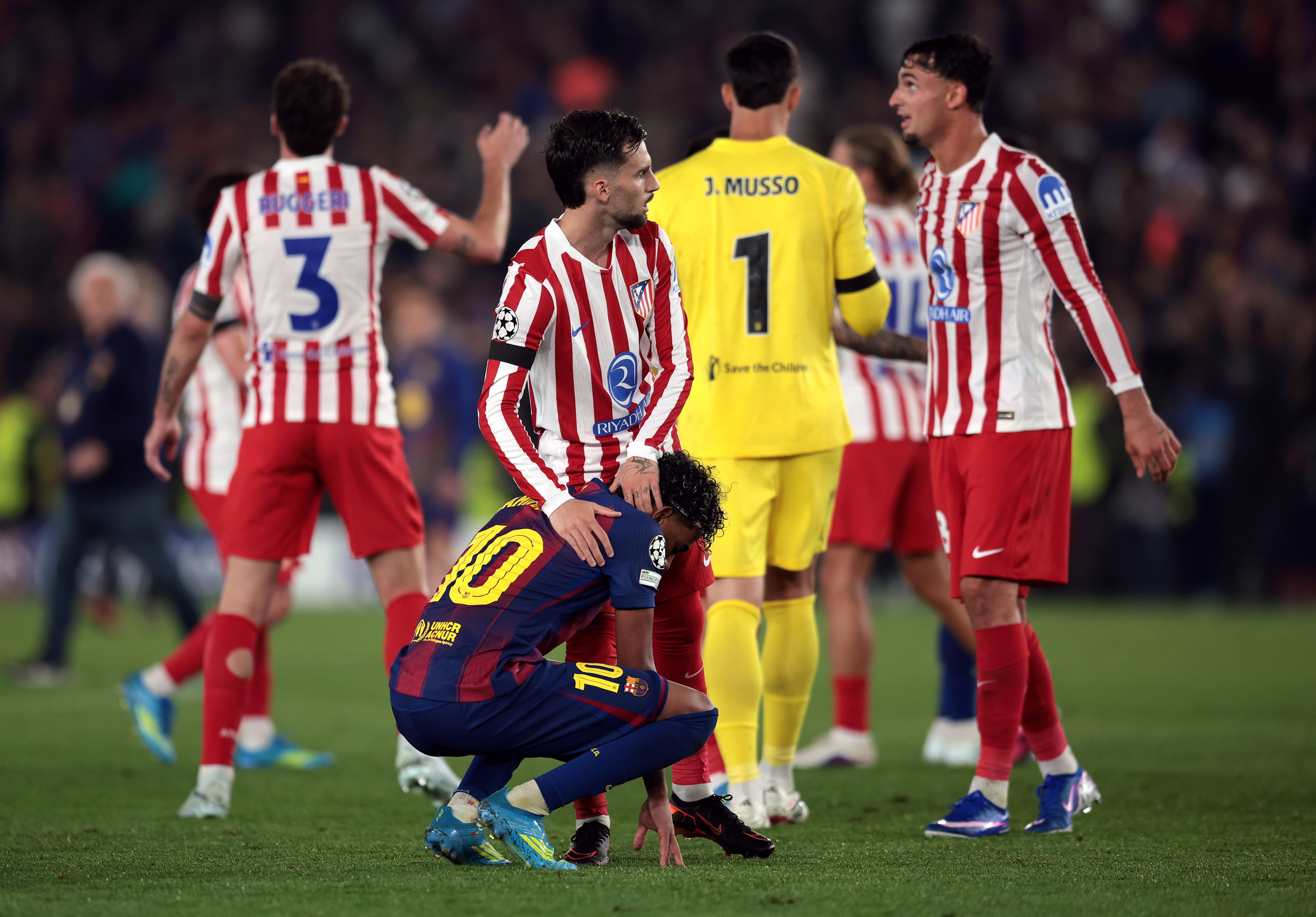 Barcelona player ratings against Atletico Madrid: Lamine Yamal shines in Champions League defeat
